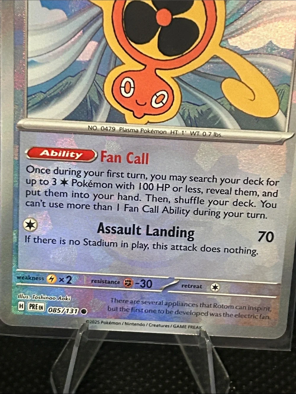 Pokemon Fan Rotom Pokeball‎ 085/131 Holo from Prismatic Evolutions M/NM